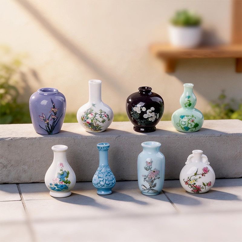 Florist Supply Vases - Набор из 8 миниатюрных ваз из
