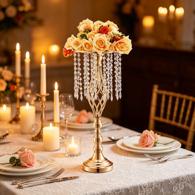 Элегантная высокая золотая хру – обзор и цена Florist Supply Vases